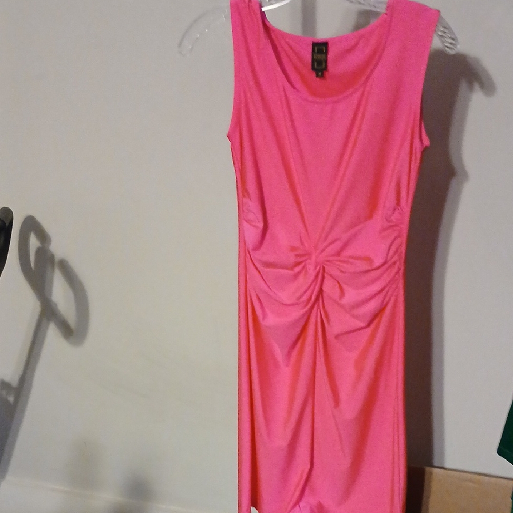 Vibrant Pink Sleeveless Dress